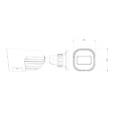 Cámara AHD 4EN1 1080P Bullet de lente varifocal 2.8-12mm IR40M