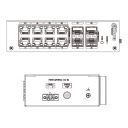 Switch Hardened PoE 8 puertos 10/100 +4SFP Gigabit 120W Manejable Layer2