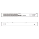 Switch PoE 24 puertos 10/100 + 2 Combo Gigabit RJ45/SFP Uplink 375W Manejable en Cloud Layer2