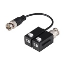 Kit de conversion vidéo UTP pour HDCVI / TVI / AHD jusqu'à 4K empilable avec 1 câble flexible et PushPin (2 unités)