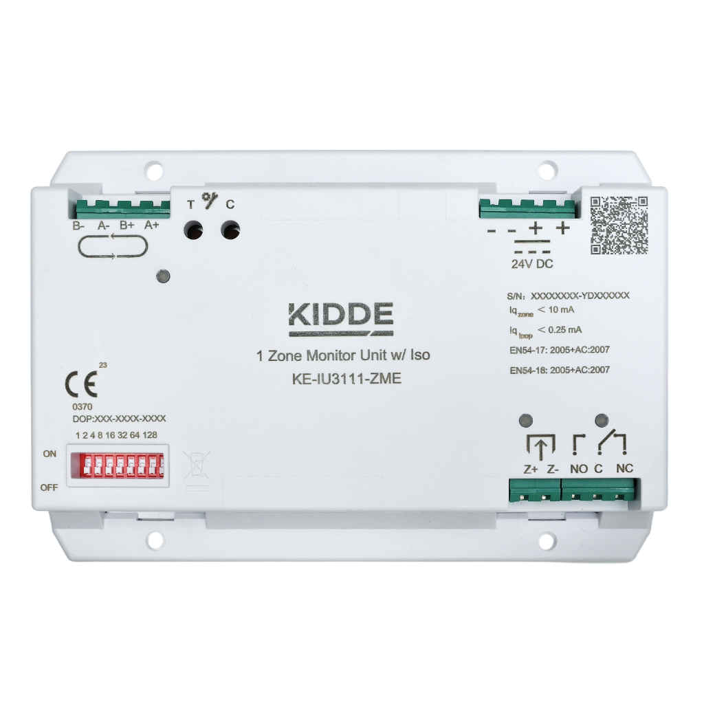 [KE-IU3111-ZME] Unidad inteligente analogica monitor de zona con aislador (alimentación ext.)