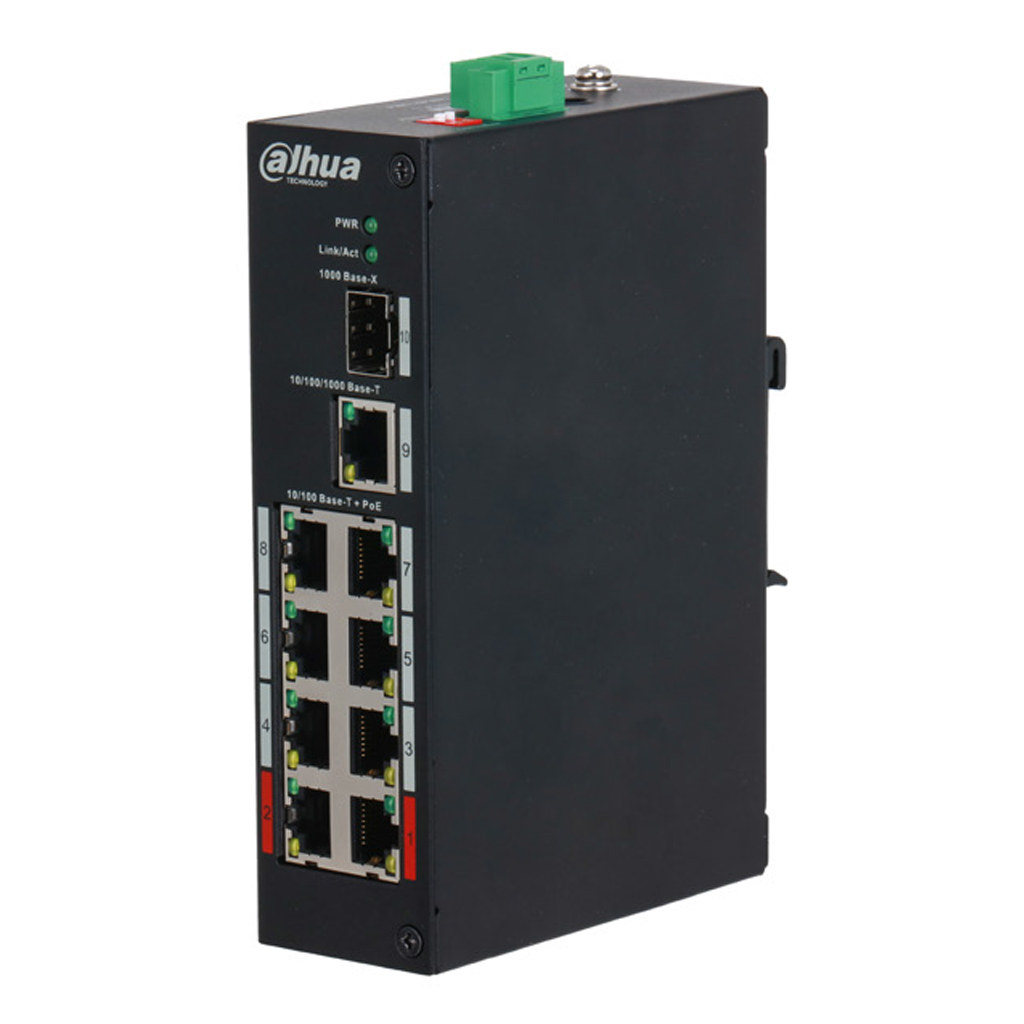 [PFS3110-8ET-96] Switch PoE 2.0 8 puertos 10/100 +1RJ45 Uplink Gigabit +1SFP Uplink Gigabit 90W No_Manejable Layer2
