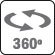 Pan 360º y Tilt -2 a 90º (AutoFlip 180º)