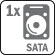 1 HDD SATA (Max 6TB/HDD)